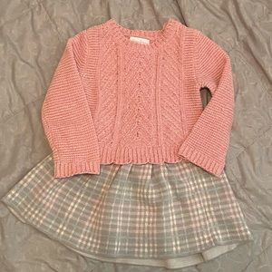 Sweater and Skirt Set